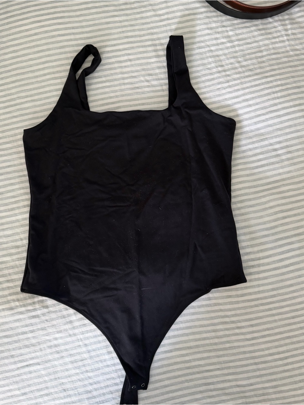 Abercrombie & Fitch Black Women’s Tank One-Piece Bodysuit